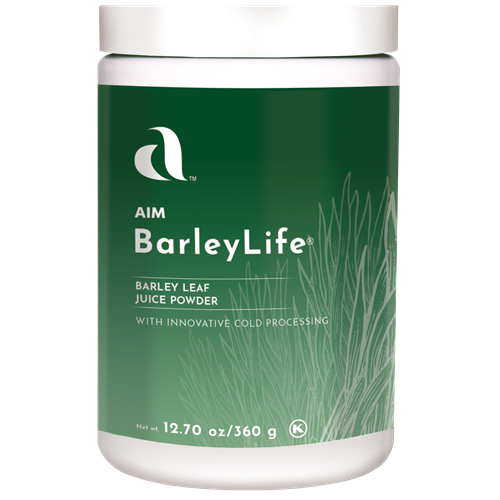 A picture of a container of BarleyLife
