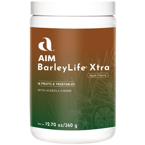 A picture of a container of BarleyLife Xtra
