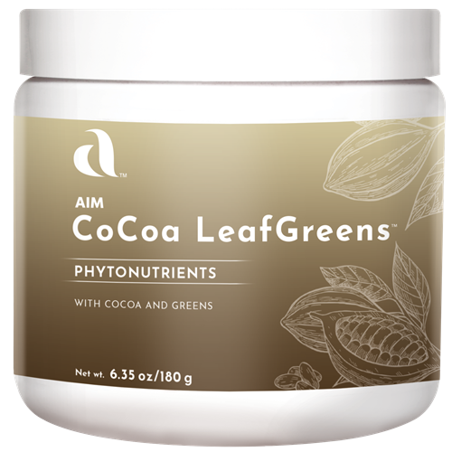 A picture of a container of CoCoa LeafGreens