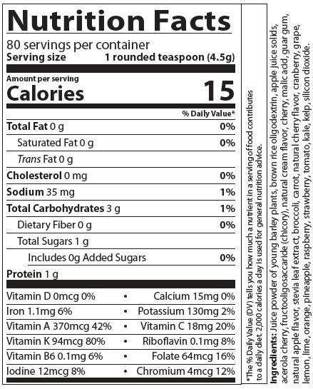 Nutritional Facts